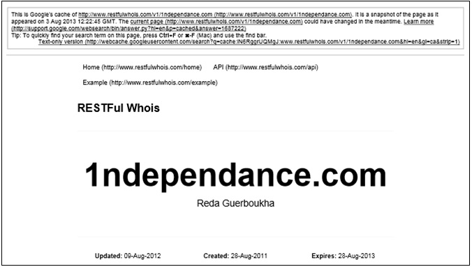 1ndpendance 2012 site update